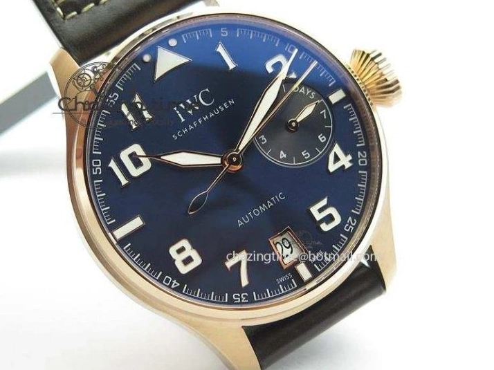 MIROTIME 0705 Big Pilot IW500909 RG ZF 1:1 Best Edition Le Petit Prince On Brown Leather Strap A Breathable 7293